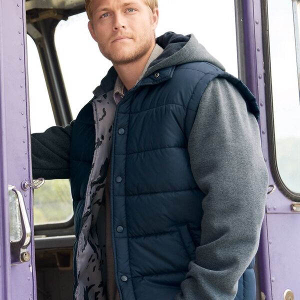 Nylon Vest with Fleece Sleeves Thumbnail