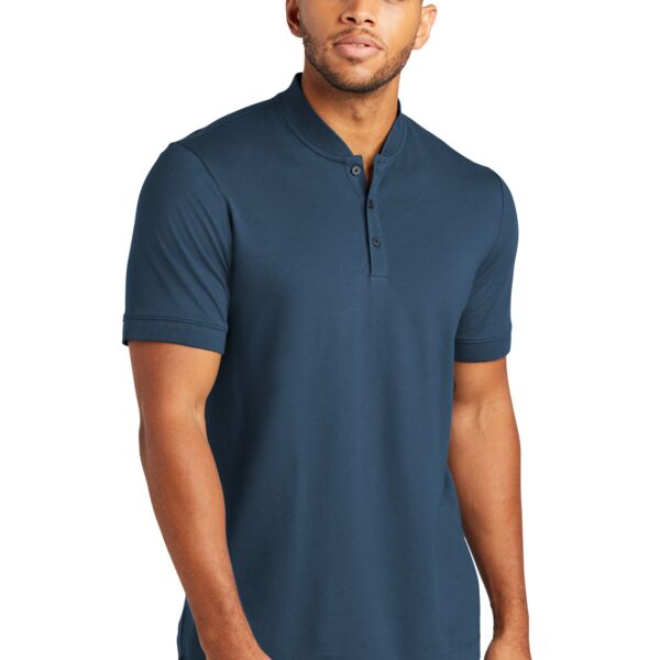 Stretch Pique Henley Thumbnail