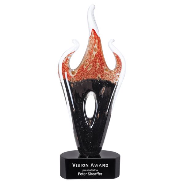 16" & Flame Art Glass Thumbnail