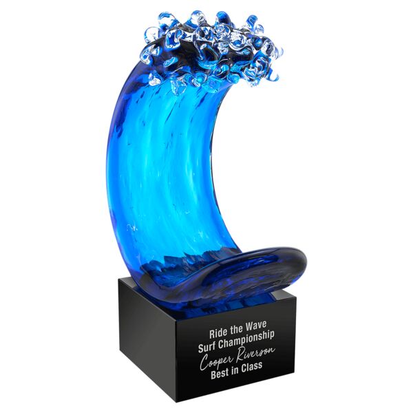 8 1/2" Wave Art Glass Thumbnail