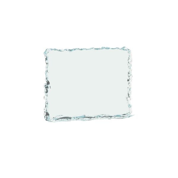 5 1/2" x 5 1/4" Crushed Ice Jade Acrylic-Upright Only Thumbnail