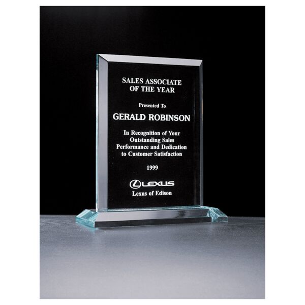 9" x 10 1/4" Apex Series Jade Acrylic Award Thumbnail