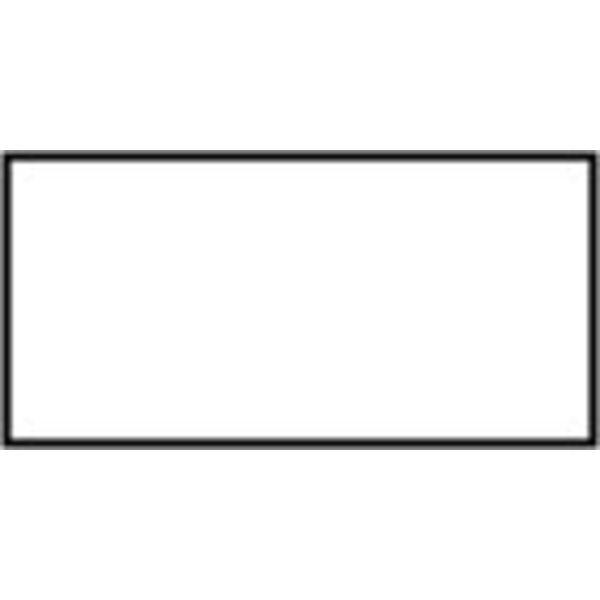 3" x 1 1/2" / Square Corner Plastic Badge Blank Thumbnail