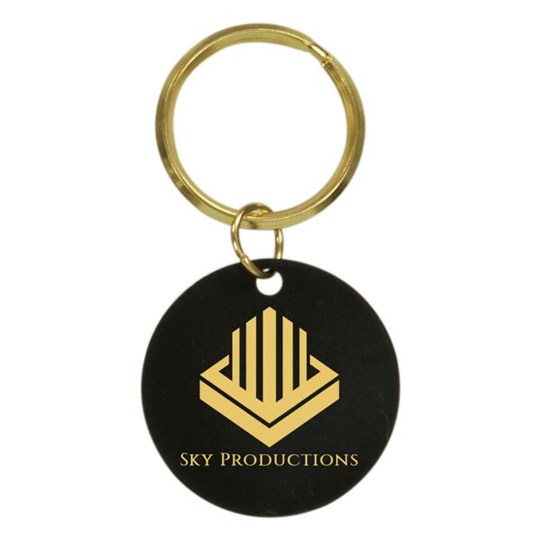1 1/2" Blank Circle Keychain Thumbnail