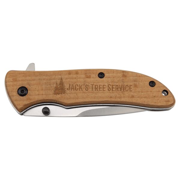 Bison River 4 1/4" Wood Everyday Carry Knife Thumbnail