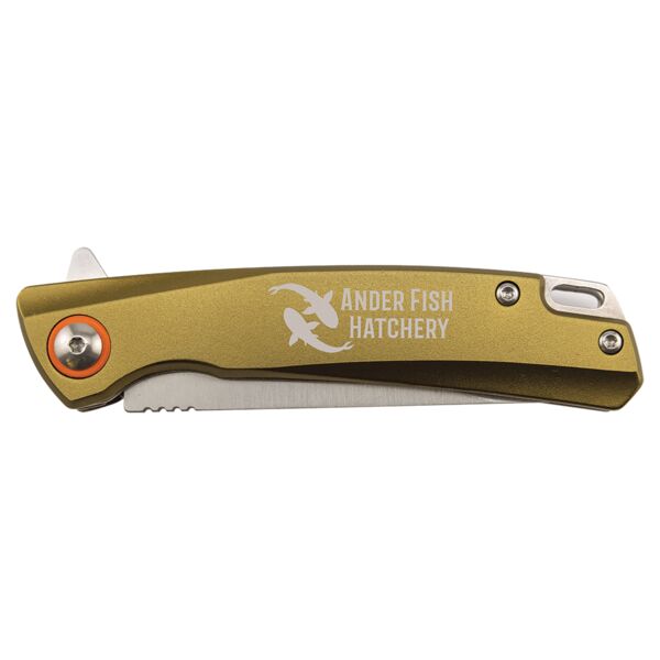 Bison River 4" Flat Dark Earth Everyday Carry Knife with Ball Bearing Open Mechanism Thumbnail