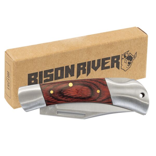 Bison River 3 1/2" Wood Folding Knife Thumbnail