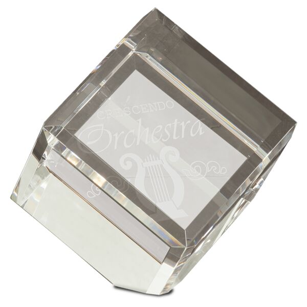 4" x 4" Crystal Cube Thumbnail