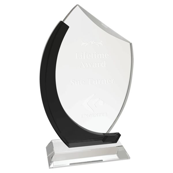 / Crystal Slant Oval on Base Thumbnail