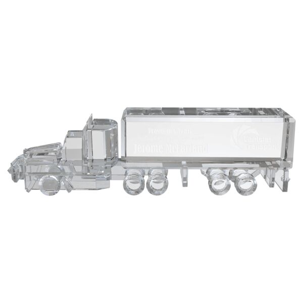 10" x 3" Crystal Semi Truck Thumbnail