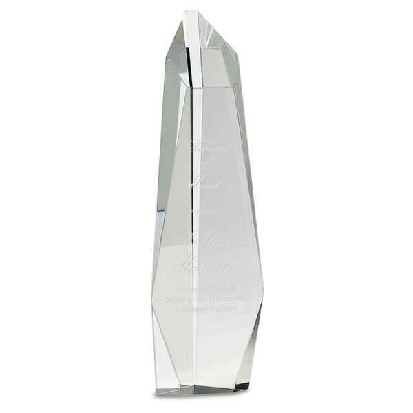 12" Crystal Facet Slant-Top Tower Thumbnail