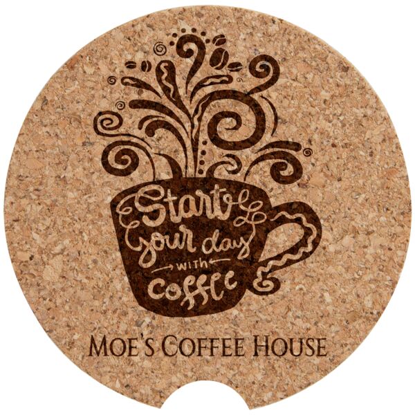 2 1/2" Cork Car Coaster Thumbnail
