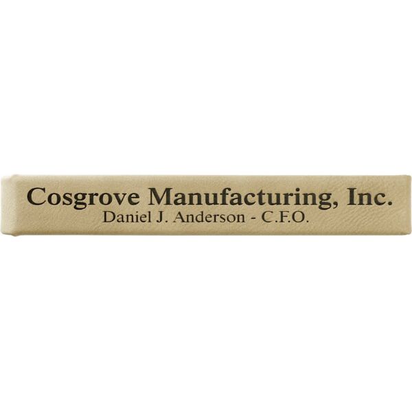 6 1/2" x 1" Laserable Leatherette Single Pen Case Thumbnail