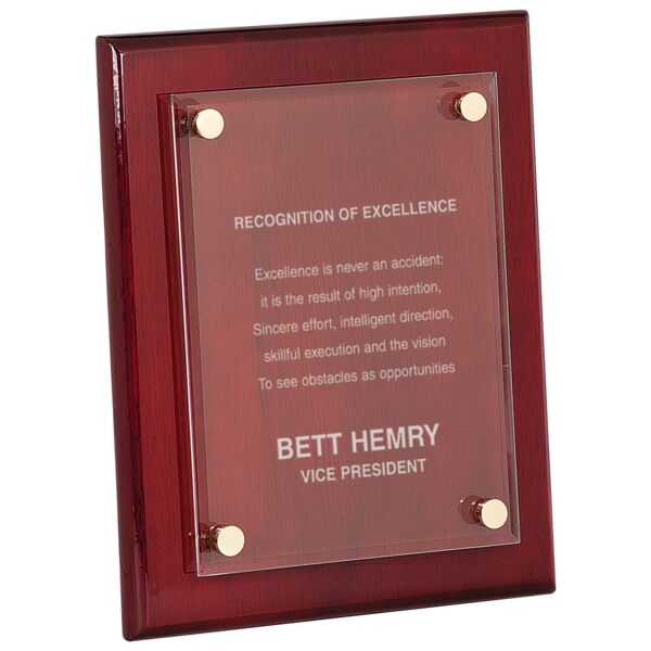 8" x 10" Piano Finish Floating Acrylic Plaque Thumbnail