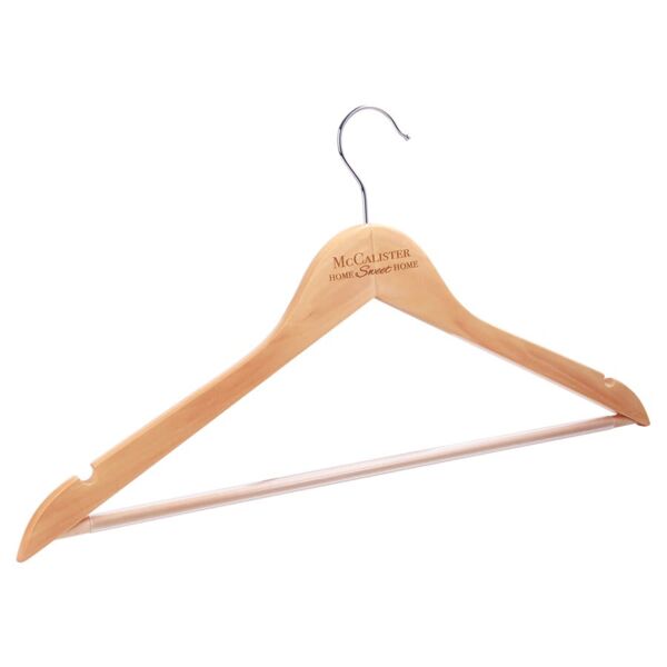 17 1/2" x 9" Solid Clothes Hanger Thumbnail