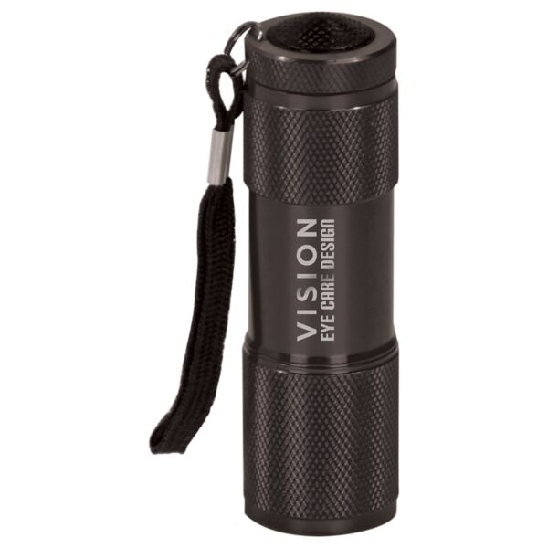 3 3/8" 9-LED Laserable Flashlight with Strap Thumbnail