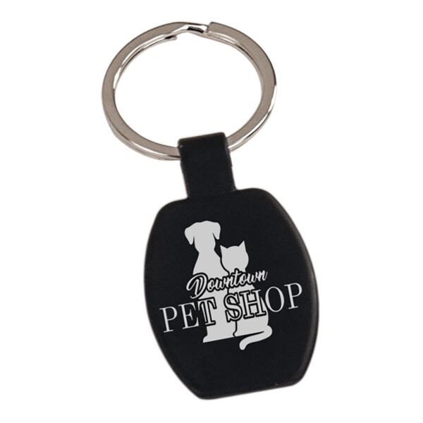 1 5/8" Laserable Rectangle Keychain Thumbnail