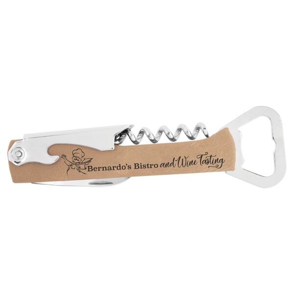 Laserable Leatherette Wine Bottle Opener Thumbnail