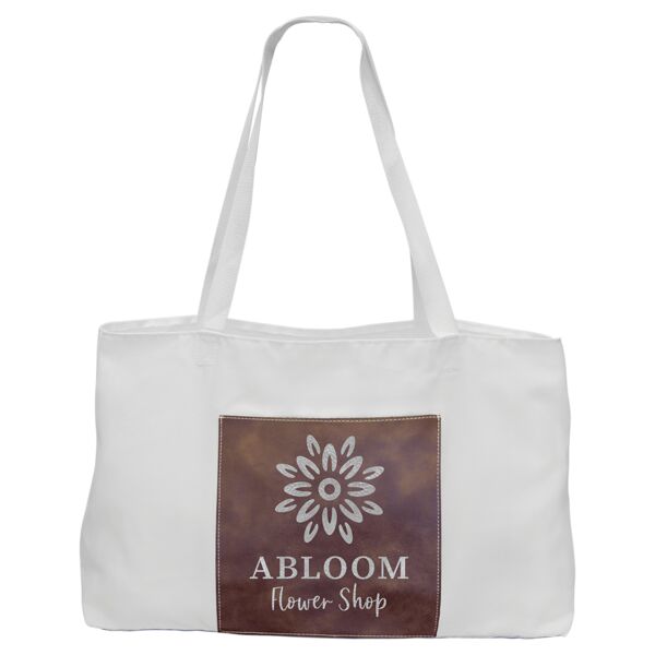 19" x 12" Bag with 5" Rustic/ Laserable Leatherette Gusset Thumbnail