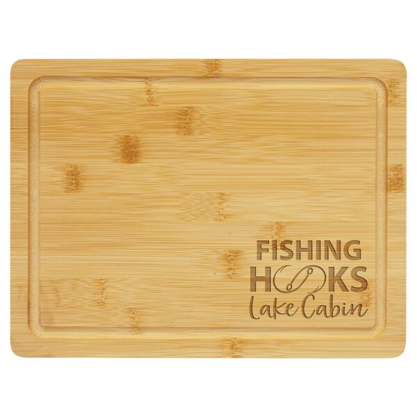 11 1/2" x 8 3/4" Cutting Board with Drip Ring Thumbnail