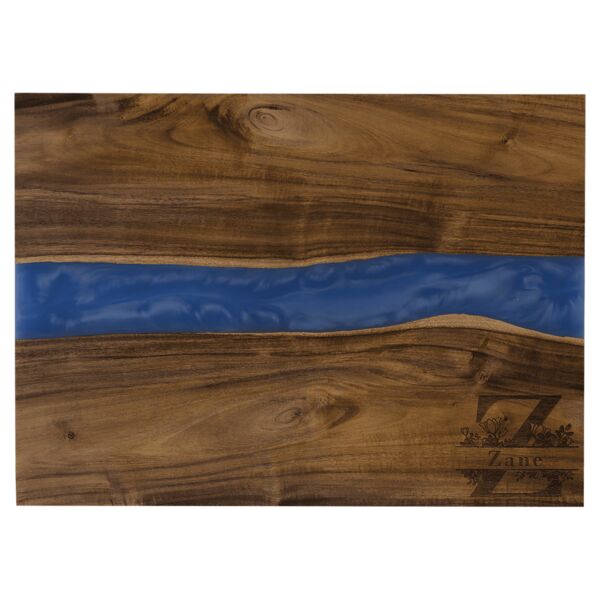 15 3/4" x 11 3/4" Acacia with Pearl Resin Serving Board Thumbnail