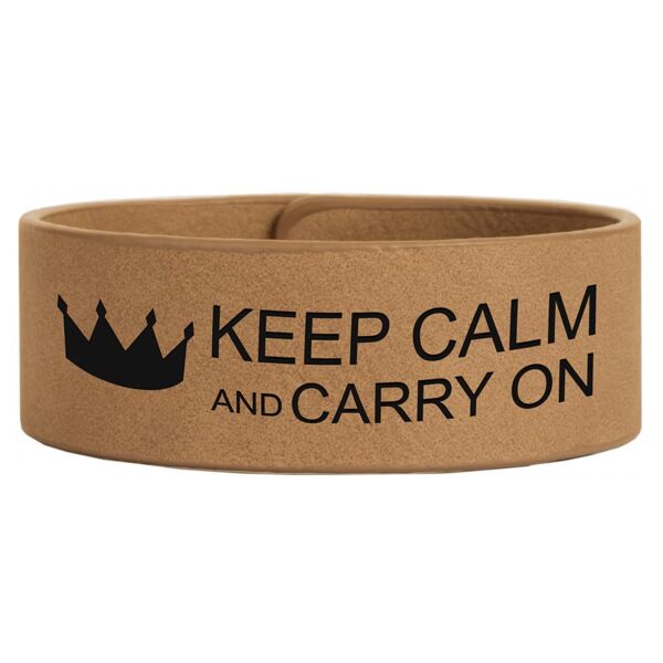 9 1/2" x 1" Laserable Leatherette Cuff Bracelet Thumbnail