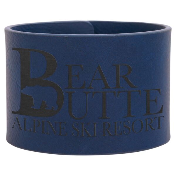 9 1/2" x 2" / Laserable Leatherette Cuff Bracelet Thumbnail