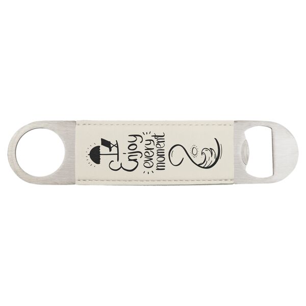 1 1/2" x 7" / Laserable Leatherette Bottle Opener Thumbnail
