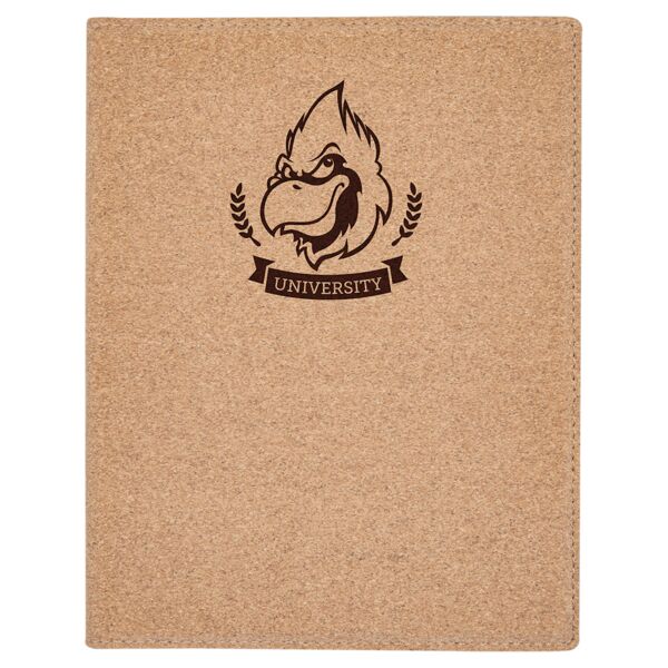 7" x 9" Small Cork Portfolio with Notepad Thumbnail