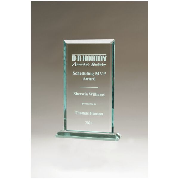 7" x 11" Apex Series Jade Glass Award Thumbnail
