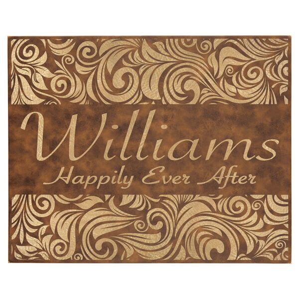 16" x 20" Rustic/ Laserable Leatherette Wall Decor with Sawtooth Hanger Thumbnail