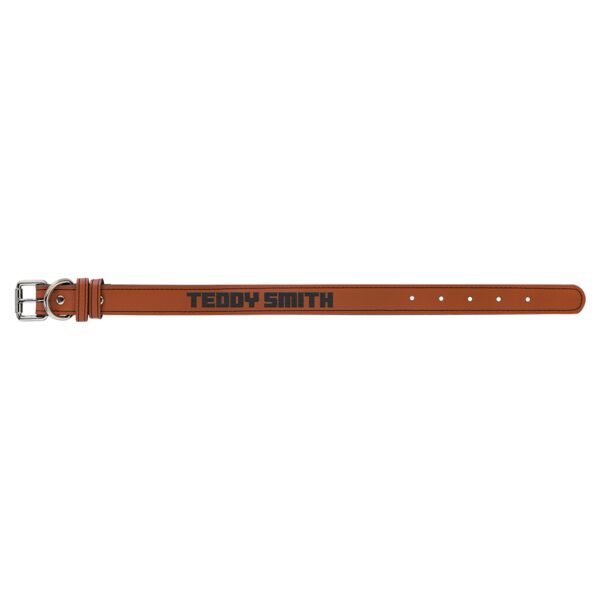 Medium 19" x 1" Laserable Leatherette Dog Collar Thumbnail