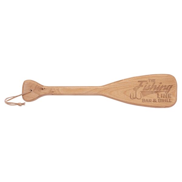 18" x 4" Boat Paddle with Leather String Thumbnail