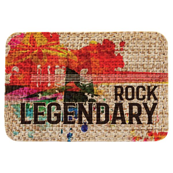 3" x 2" Burlap Rectangle Sublimatable Patch with Adhesive Thumbnail