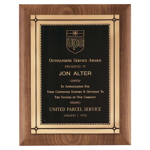 11" x 14" American Plaque with Antique Casting & High Quality Phoenix Frame Casting Thumbnail