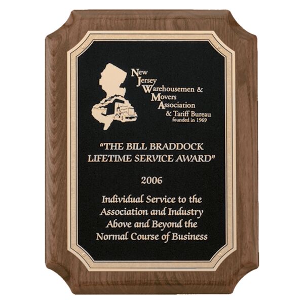 9" x 12" Airflyte Premium Piano Finish with FLorentine Border Textured LaserFX Plate Thumbnail