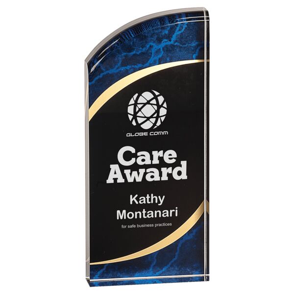 3 1/2" x 8" Marble Rounded Acrylic Thumbnail