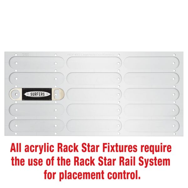 1 1/2" x 7" Bottle Opener Fixture-Holds 15-Laserable Leatherette/Silicone Thumbnail