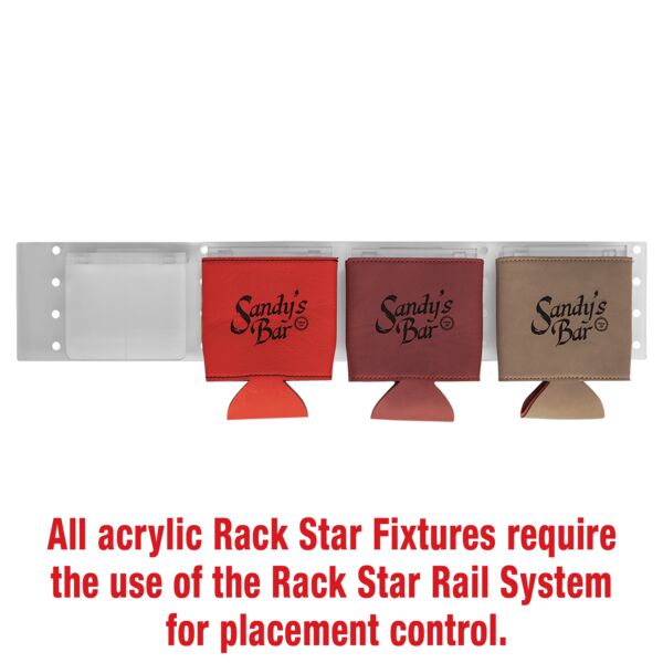 Laserable Leatherette Beverage Holder Rack Star Fixture-Holds 4 (For laser only) Thumbnail