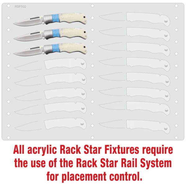 BR1252 Bison River Knife Fixture-Holds 16 Thumbnail