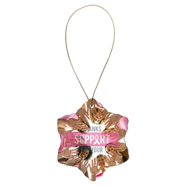 3" Sublimatable Snowflake Ceramic Ornament Thumbnail