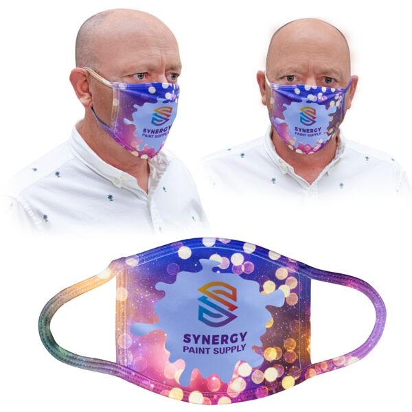 6 1/2" x 5 1/2" Large Sublimatable Face Mask-Not For Medical Use Thumbnail