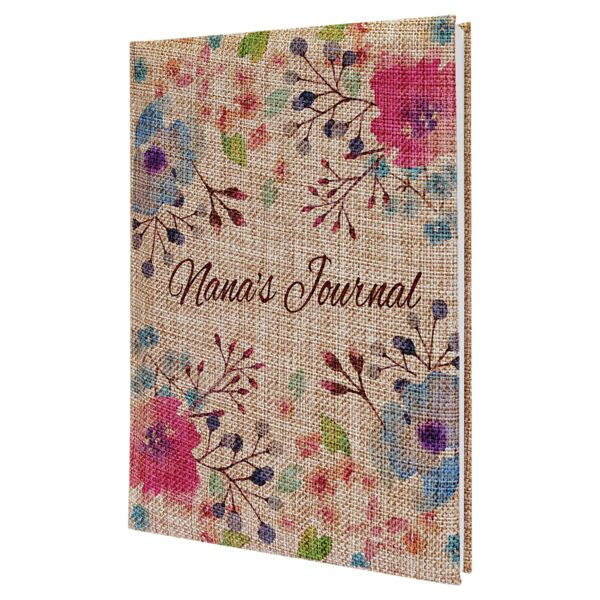7" x 9 3/4" Burlap Journal with Lined Notepad Thumbnail