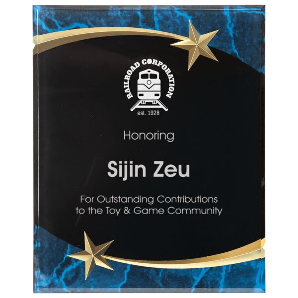 7" x 9" Marble Shooting Star Acrylic Plaque Thumbnail