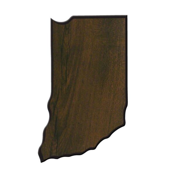 8 1/2" x 12 3/4" Finish Edge Indiana State Plaque Thumbnail