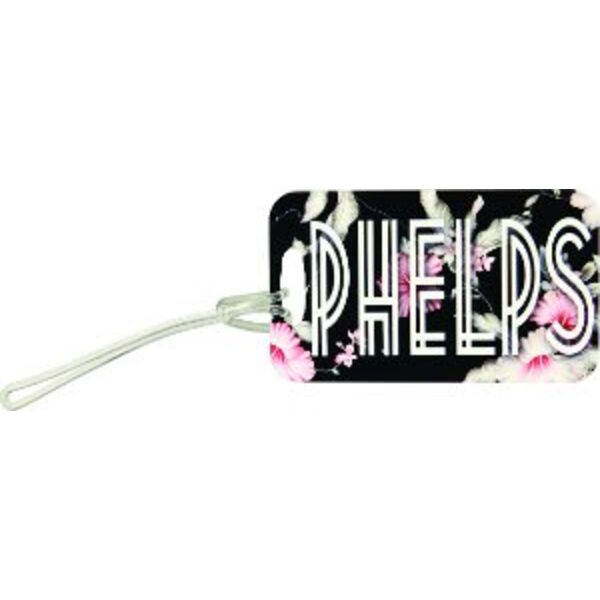 2.5" x 4.25" Semi-Gloss Unisub Aluminum Rectangle 2-Sided Bag Tag Thumbnail