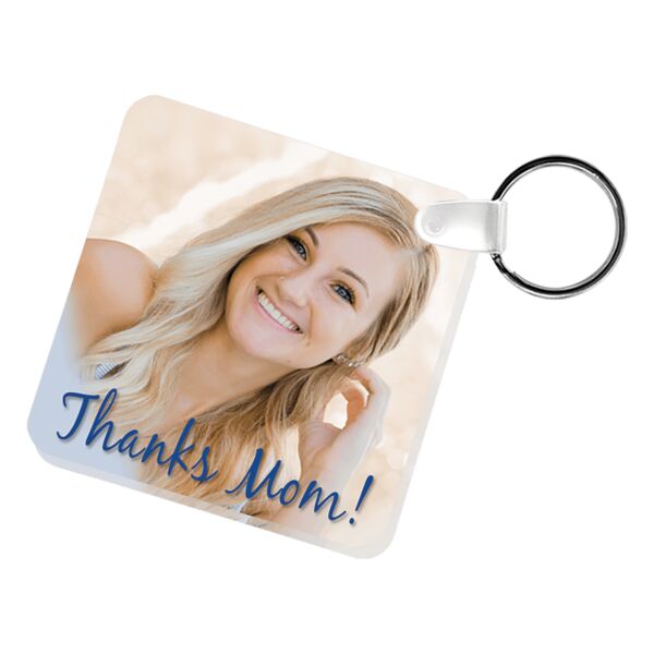 2.25" x 2.25" Unisub Square Acrylic Key Chain with Ring and Fastener Thumbnail