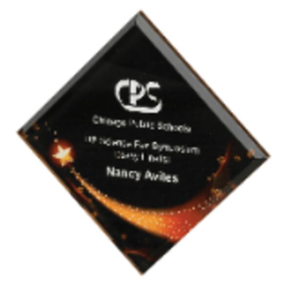 4 1/2" x 4 1/2" Star Galaxy Acrylic Plaque w/ Adhesive Backing Replacement Thumbnail