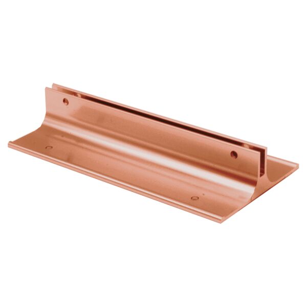 6", Polished , Kota Pro Aluminum Corridor Bracket, Fits 1/8" Thick Plastic Insert Thumbnail