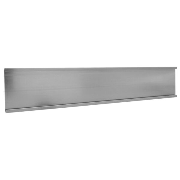 1 1/2" x 12", Satin , Kota Pro Aluminum Wall Bracket without Mounting Holes, Fits 1/16" Thick Plastic Insert Thumbnail